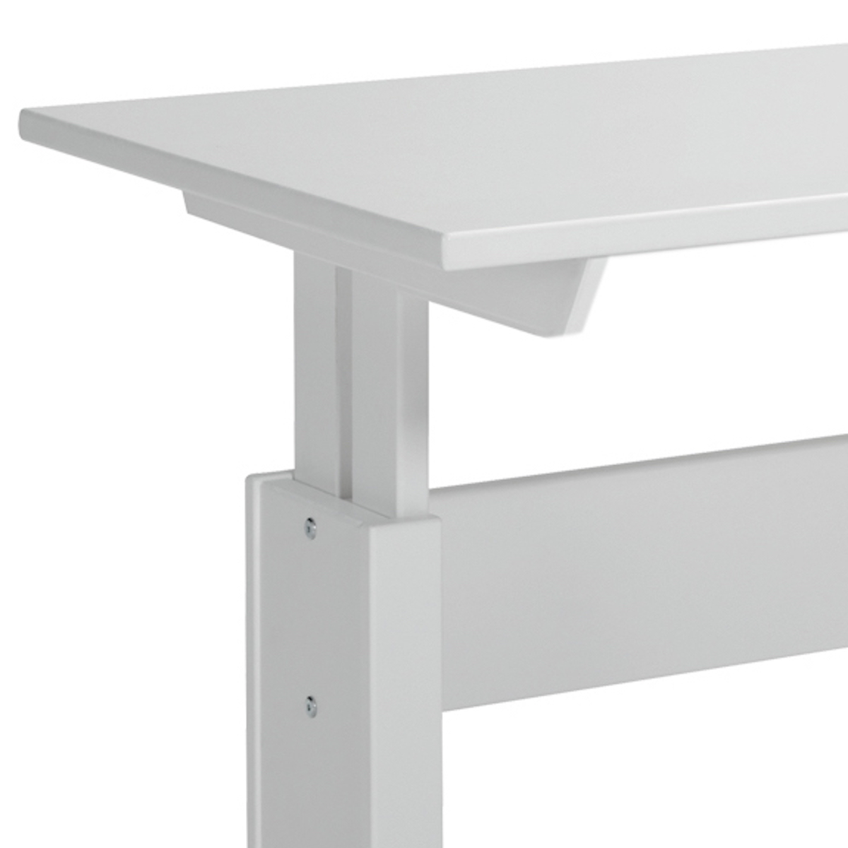 Schreibtisch höhenverstellbar Lifetime weiß