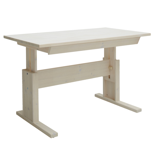 Schreibtisch höhenverstellbar+neibar + 1 Schublade Lifetime whitewash
