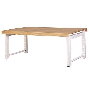 Schreibtisch ZIGGY de Breuyn aus massiver Buche in Ausführung weiß-Eiche