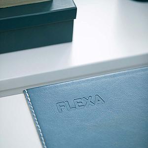 Schreibtischunterlage Kunstleder STUDY Flexa blau