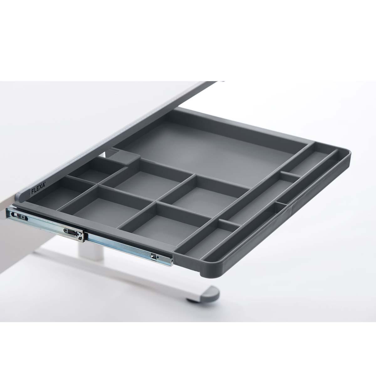 Schublade mit Fächern EVO Flexa grau