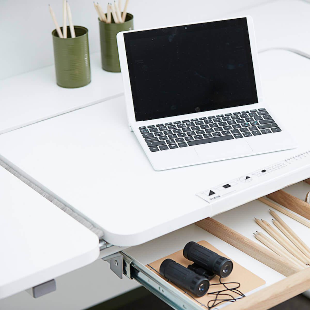 Schublade mit Fächern MOBY Flexa weiß-natur