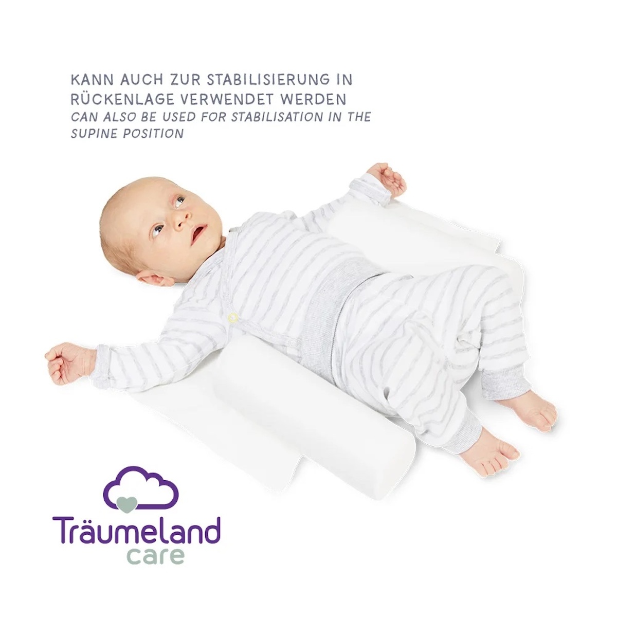 Seitenschläferkissen 0-8m CAREFOR 20x40cm Traumeland