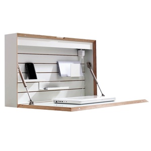 Sekretär FLATBOX Müller Small Living weiß-Birkenkante