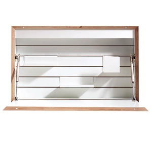 Sekretär FLATBOX Müller Small Living weiß-Birkenkante