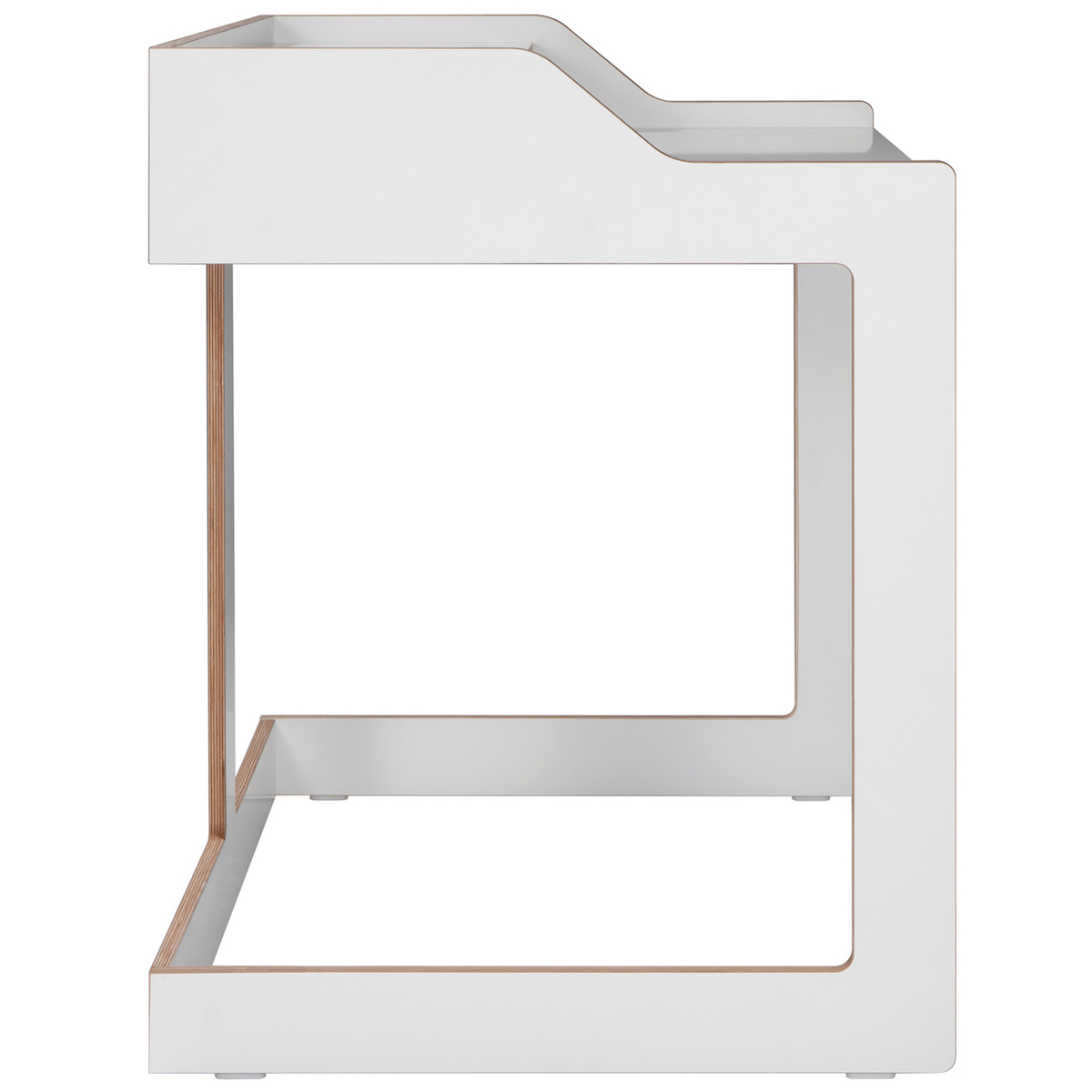 Sekretär PLANE Müller Small Living weiß-Birkenkante