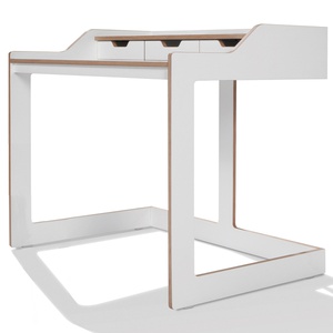 Sekretär PLANE Müller Small Living weiß-Birkenkante