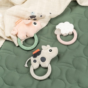Sensory rattle w/teether Dotti Done by deer Sand