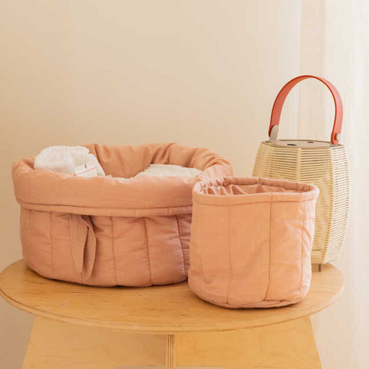 Set gepolsterte Körbe BAMBIE Lorena Canals Vintage Nude