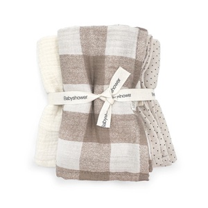 Set Mini 3 Windeln Babyshower VICHY CARAMEL