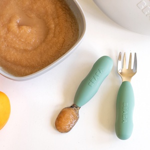 Set mit 2 Deckeln aus rostfreiem Stahl Beaba grün