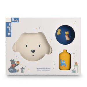 Set vaisselle silicone Puce & Pilou Moulin Roty