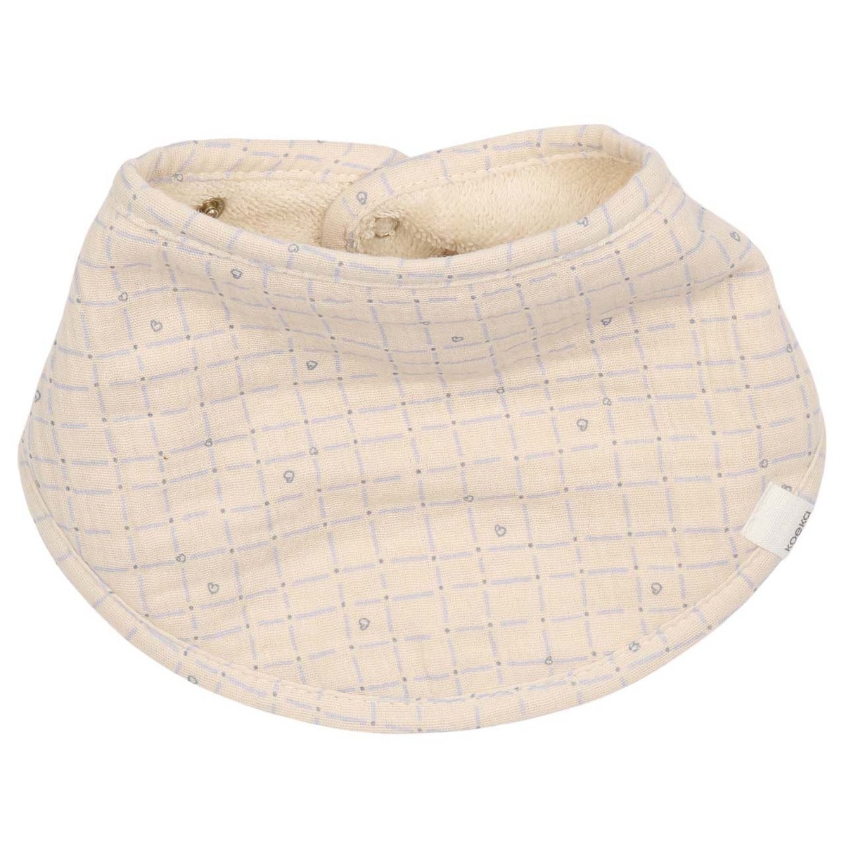 Shawl bib 2-pack Lind Koeka warm weiß