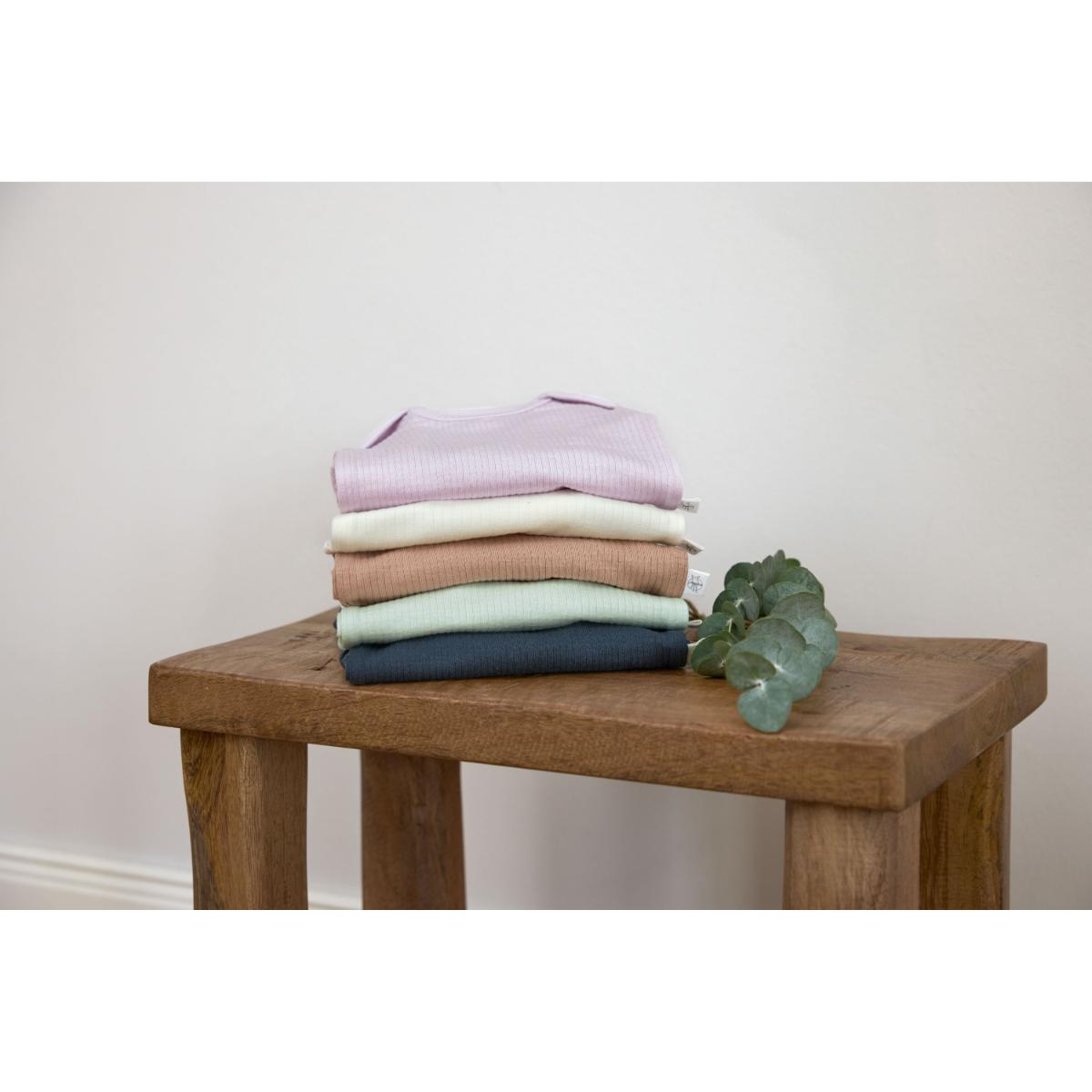 Short Sleeve Body EUCALYPTUS Lait côtelé 7-12m size 74/80 Laessig