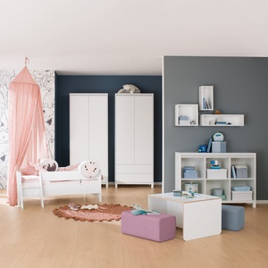 Sideboard 6 offene Fächer OLLI Paidi weiß schiefergrau