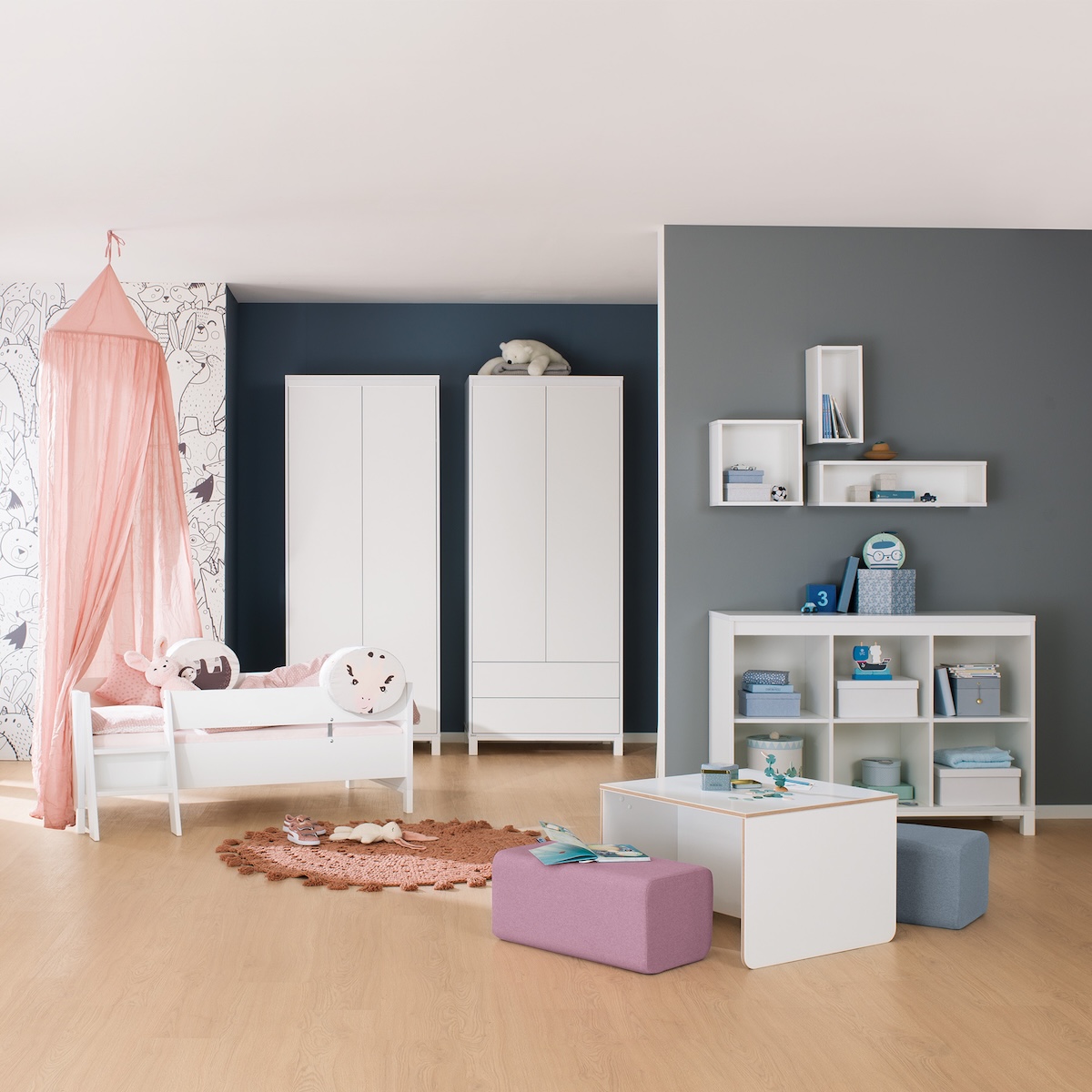 Sideboard 6 offene Fächer OLLI Paidi weiß