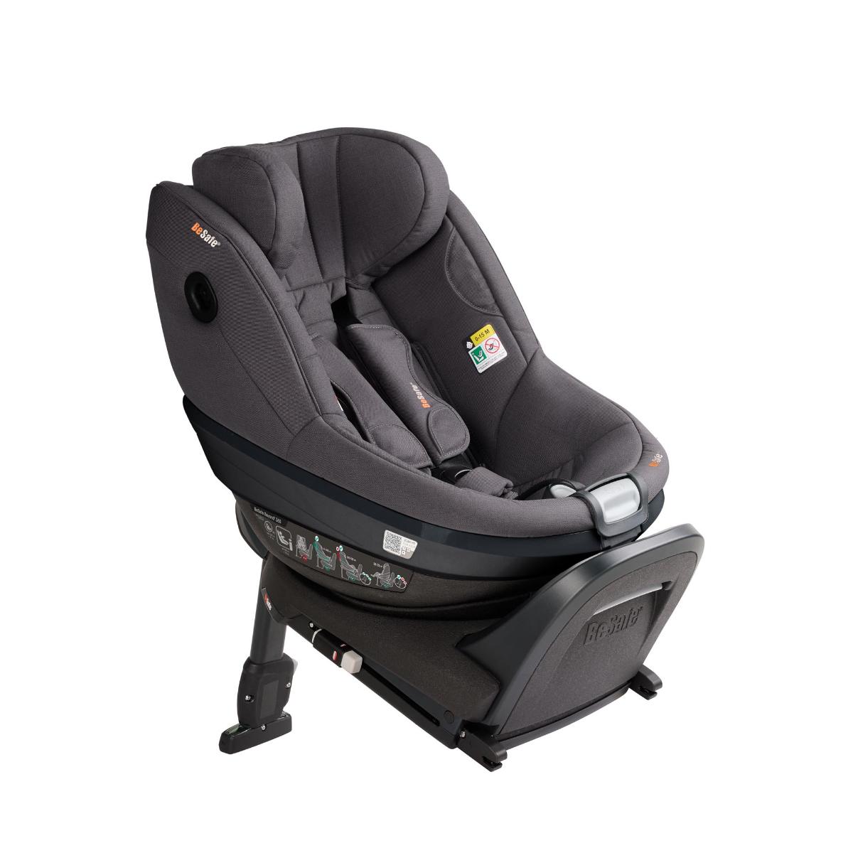 Siège auto 6 mois à 6 ans Beyond 2 360 Besafe dark grey mélange