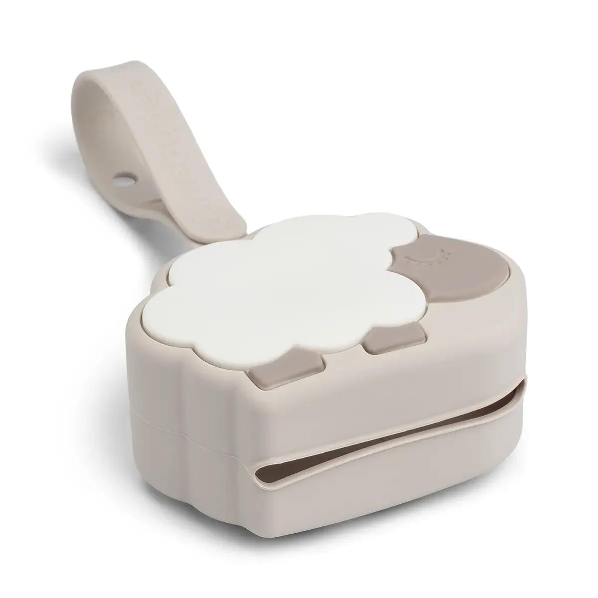 Silicon pacifier pouch Sheepy Done by deer Sand