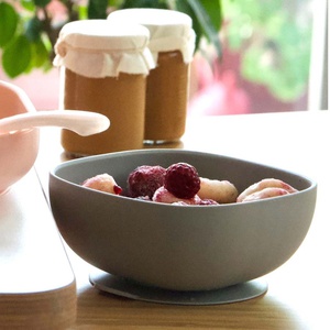 Silikonschale mit Saugnapf Beaba grey
