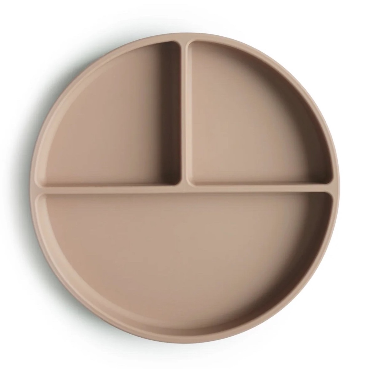 Silikonteller Mushie Natural