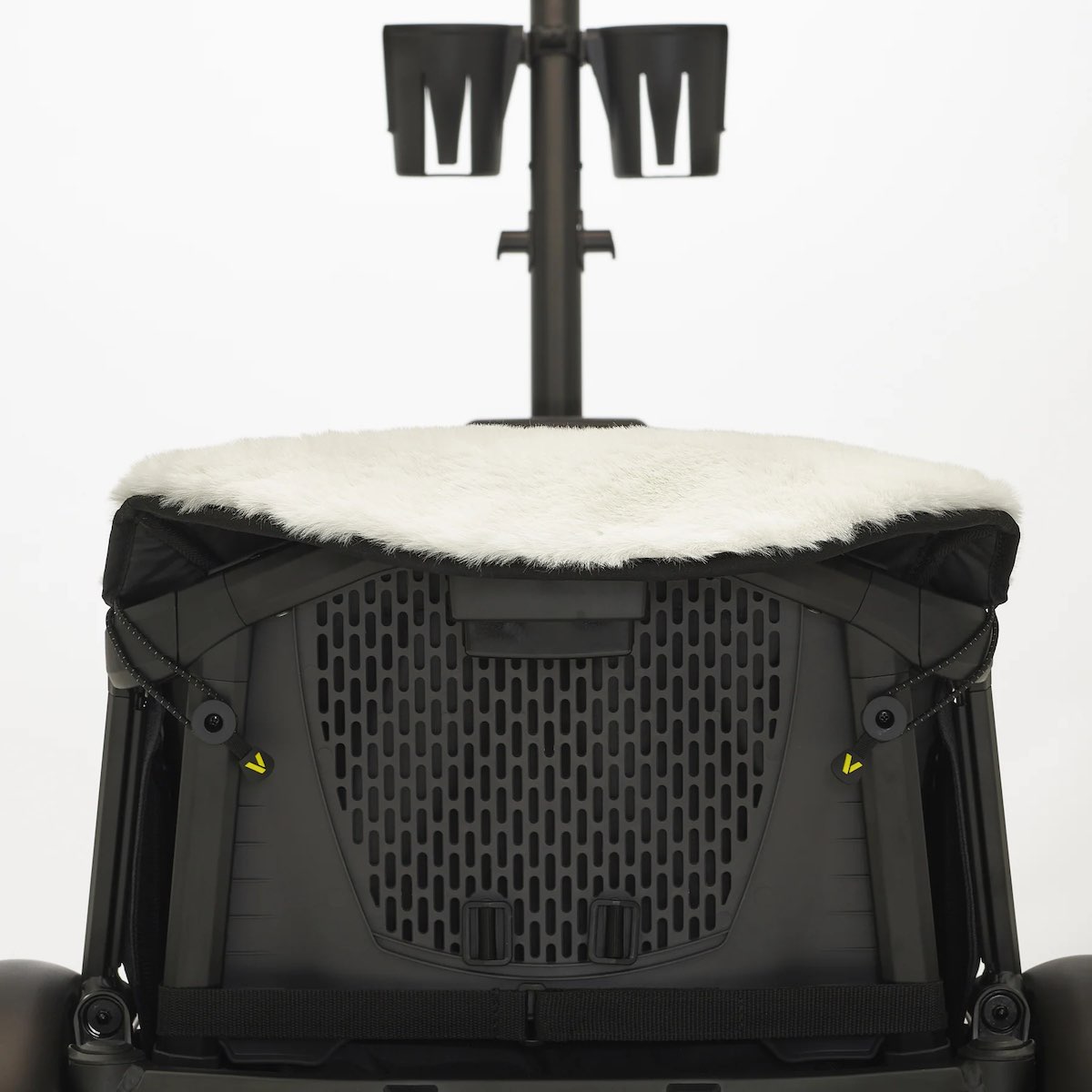 Sitzgehäuse Veer aus Naturleder, weiß-schwarz