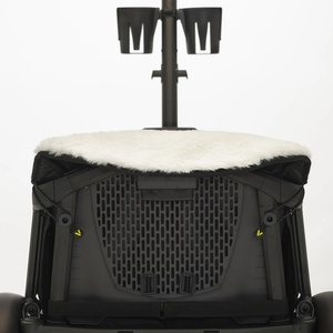 Sitzgehäuse Veer aus Naturleder, weiß-schwarz