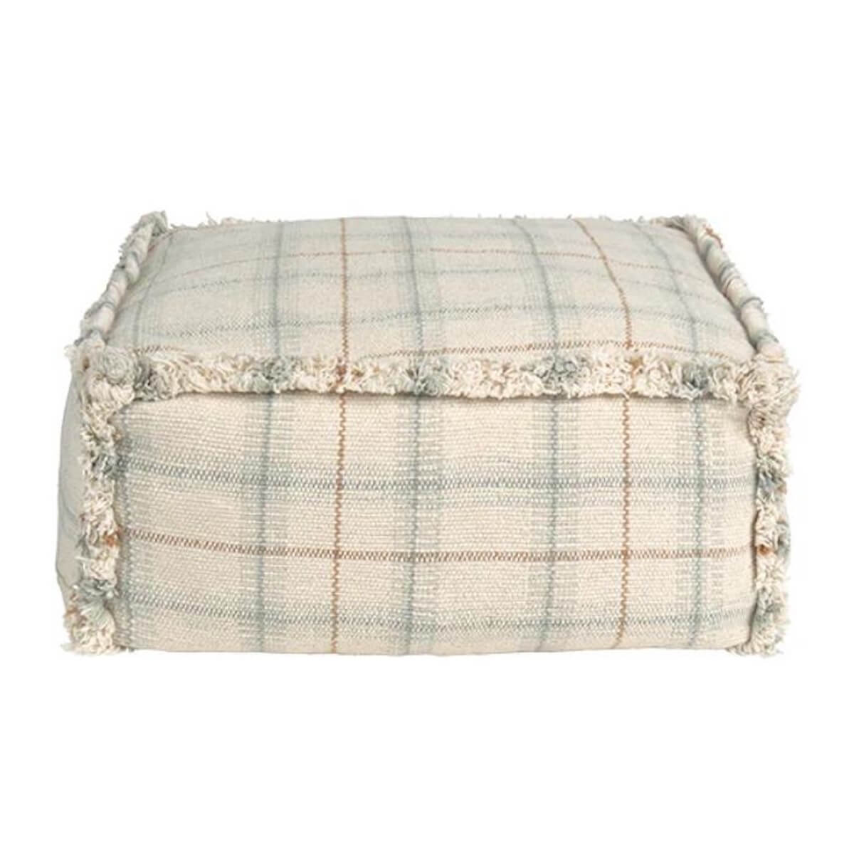 Sitzkissen 40x40x20cm HANDLOOM Wouf wouf Lorena Canals blue sage