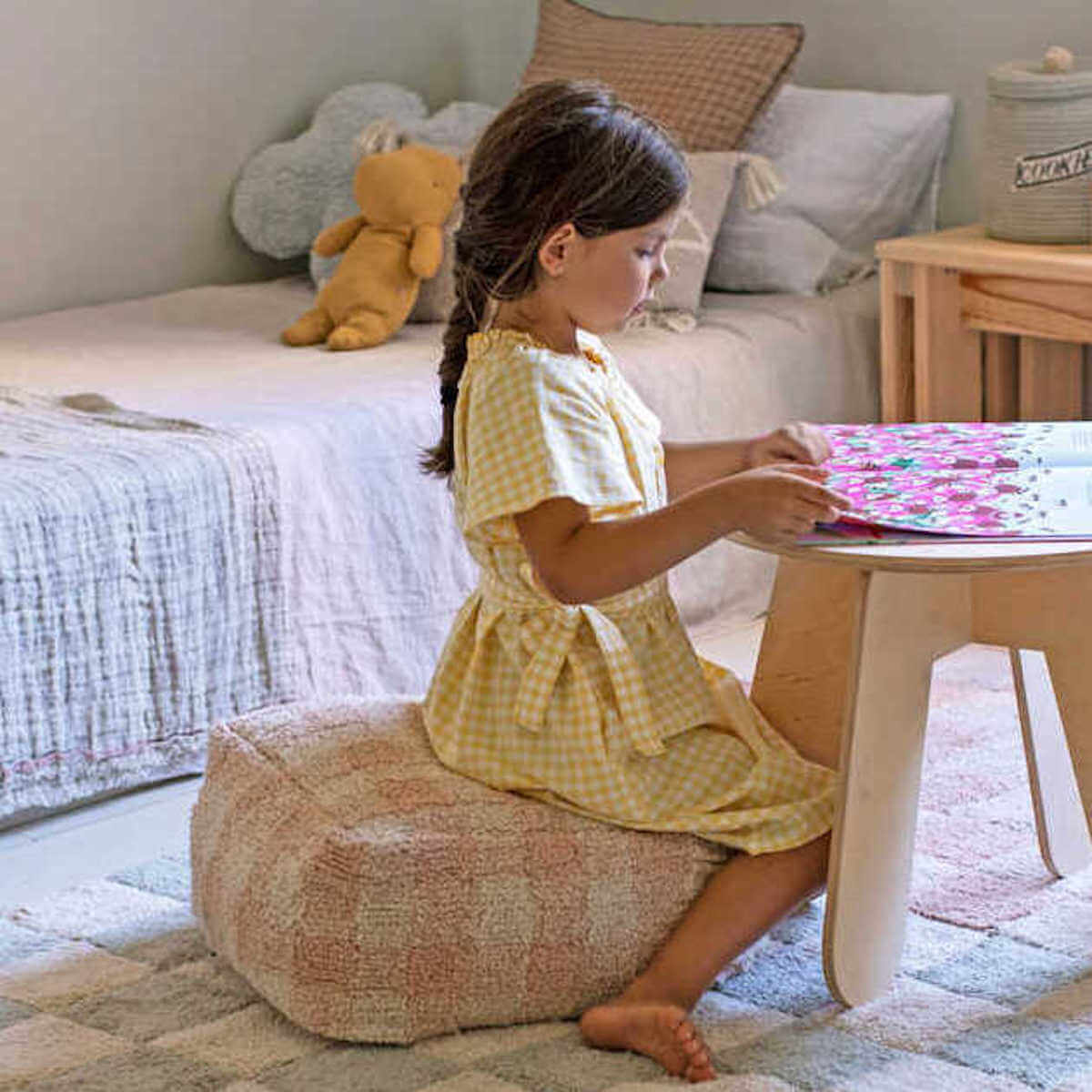 Sitzsack LITTLE CHEF Lorena Canals Vichy-Rose