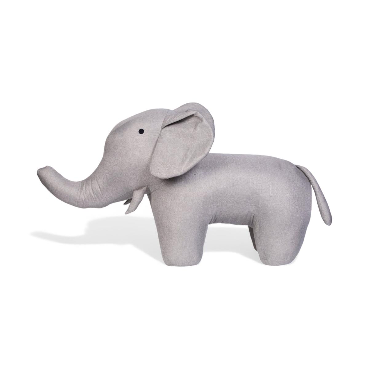Sitzsack Plüsch ELEPHANT linen grey Childhome