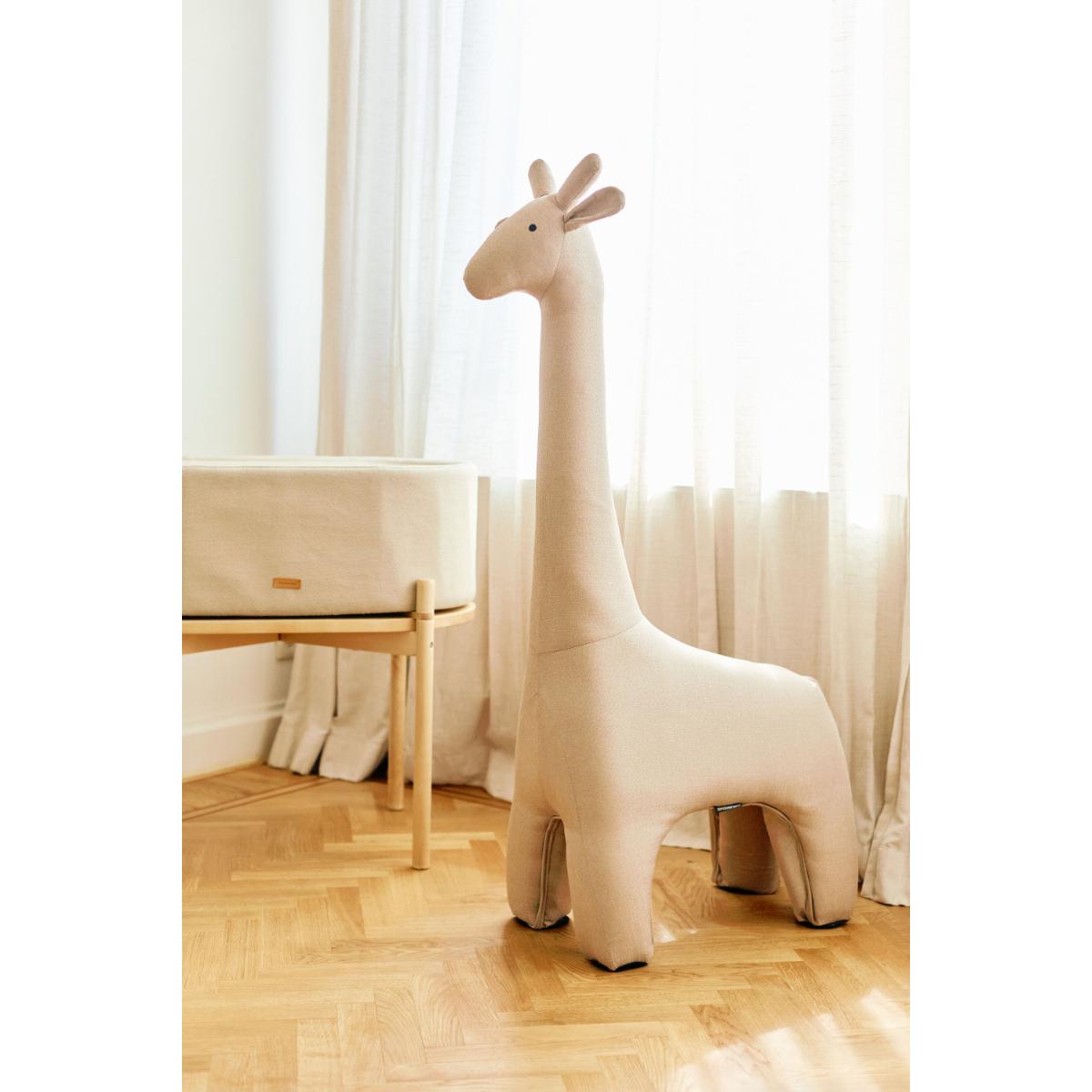 Sitzsack Plüsch GIRAFE Linen beige Childhome