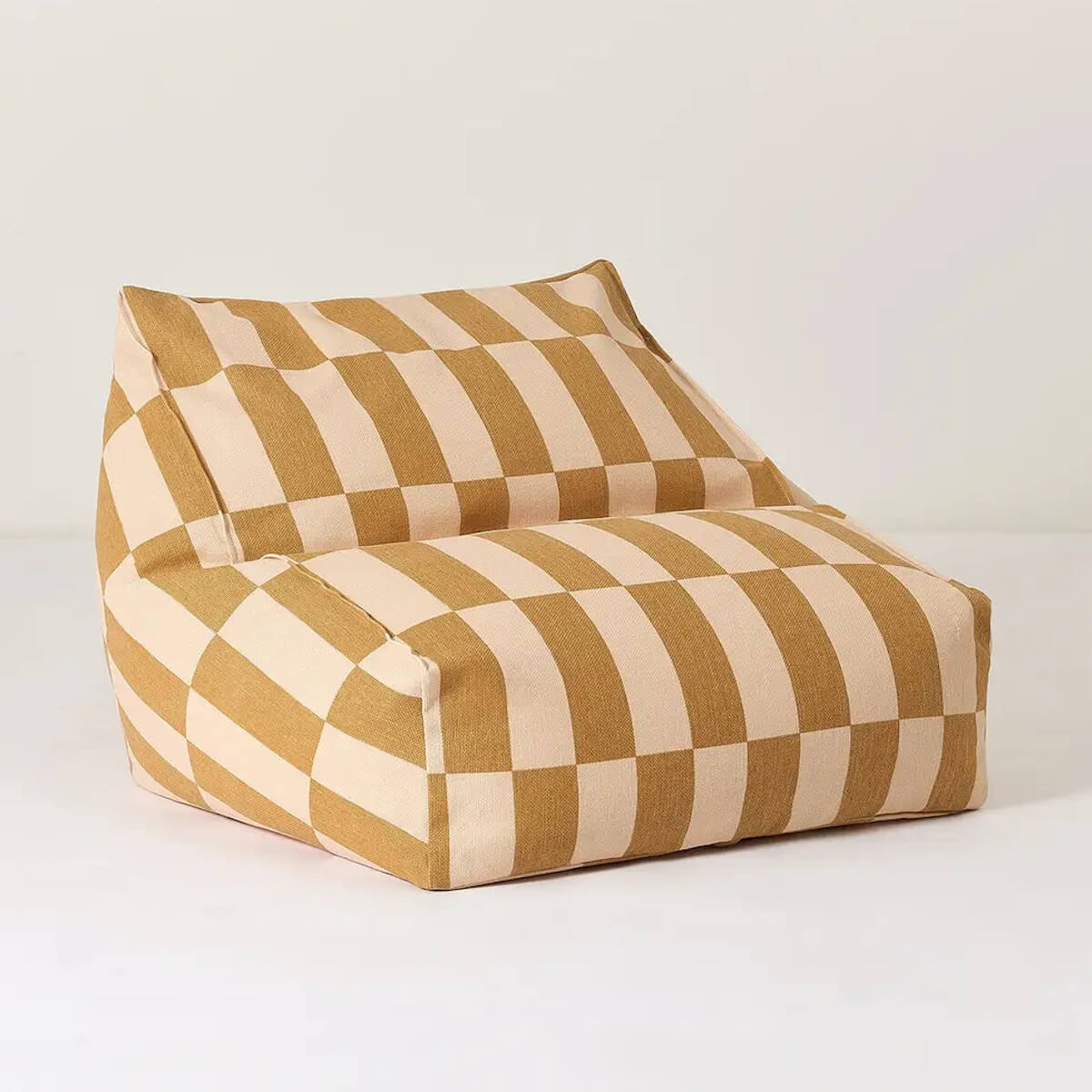 Sitzsack VIBES Nobodinoz Mustard & Sand Tiles