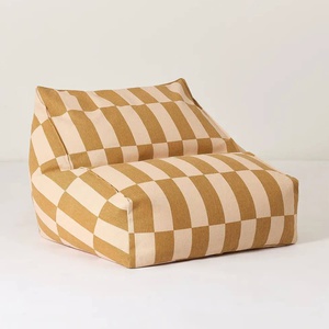 Sitzsack VIBES Nobodinoz Mustard & Sand Tiles