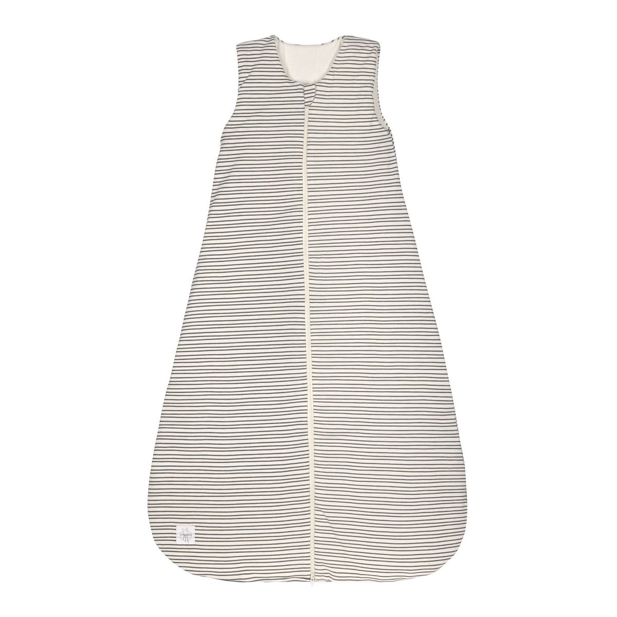 Sleepingbag Interlock Striped Grey - Athracite 25 Tog 100% Organic Cotton Gots 86-92 Laessig