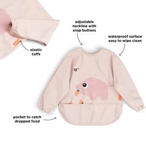 Sleeved pocket bib Tiny farm Done by deer Powder