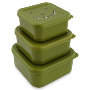 Snackbox 3p MR. DINO Trixie grün