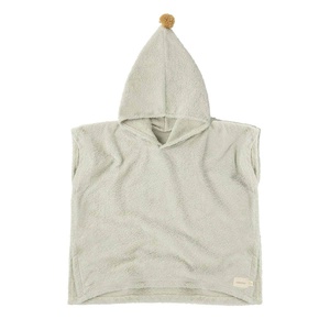 So Cute Poncho 55x58 3-5y Nobodinoz sage green