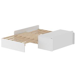 Sofabett mit Bettkasten für Hochbett WHITE by Flexa weiß