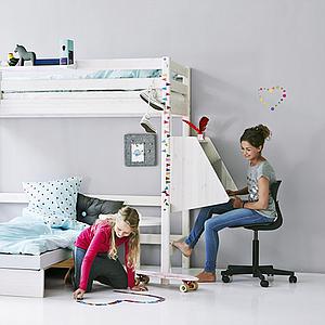 Sofabett mit Bettkasten für Hochbett WHITE by Flexa weiß