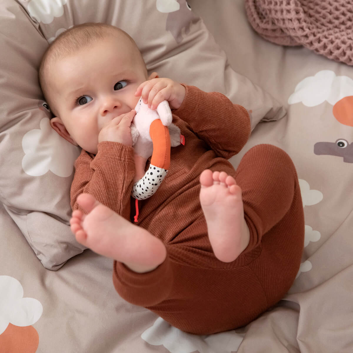 Sonajero sensorial anilla Elphee Azul Erledigt von Deer