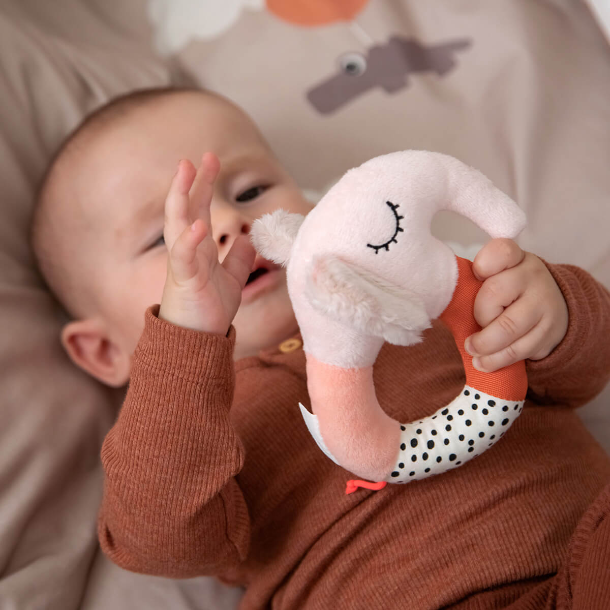 Sonajero sensorial anilla Elphee Azul Erledigt von Deer