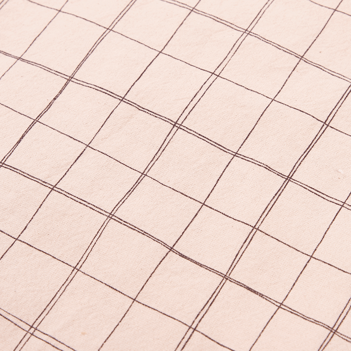 Spannbettlaken 70x140cm aus gewaschener Bio-Baumwolle, Nobodinoz mauve pink grid