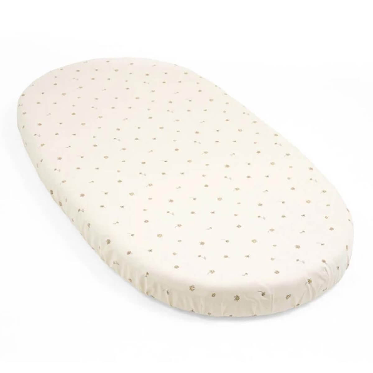 Spannbettlaken SLEEPI V3 Stokke flower ecru OCS
