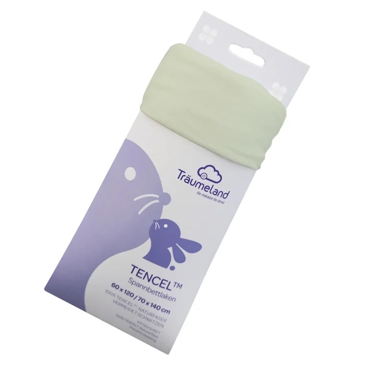 Spannbettlaken Spannbettlaken TENCEL 60x120cm+70x140cm Traumeland mint