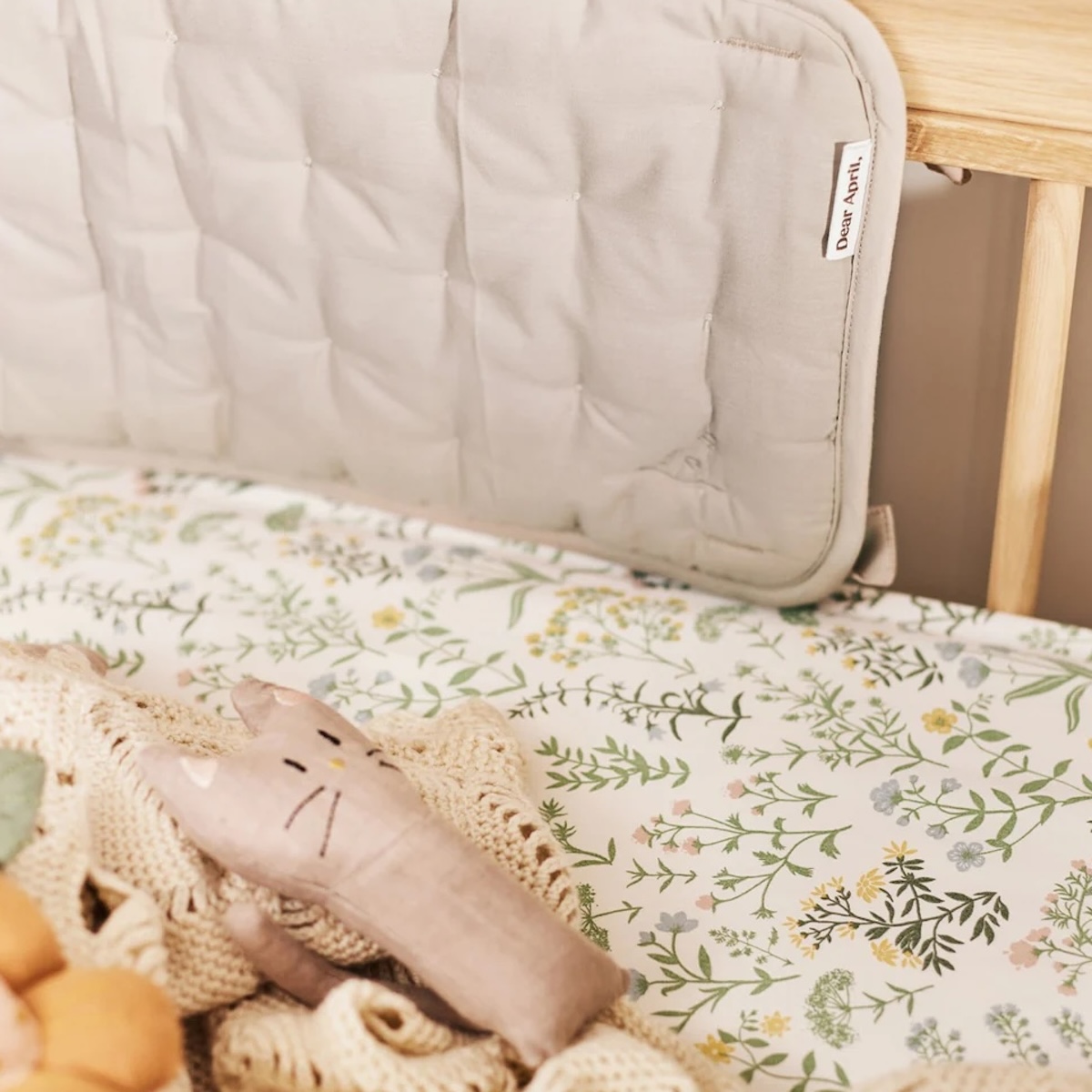 Spannbettlaken Summer Flowers 68x122x12cm Dear April