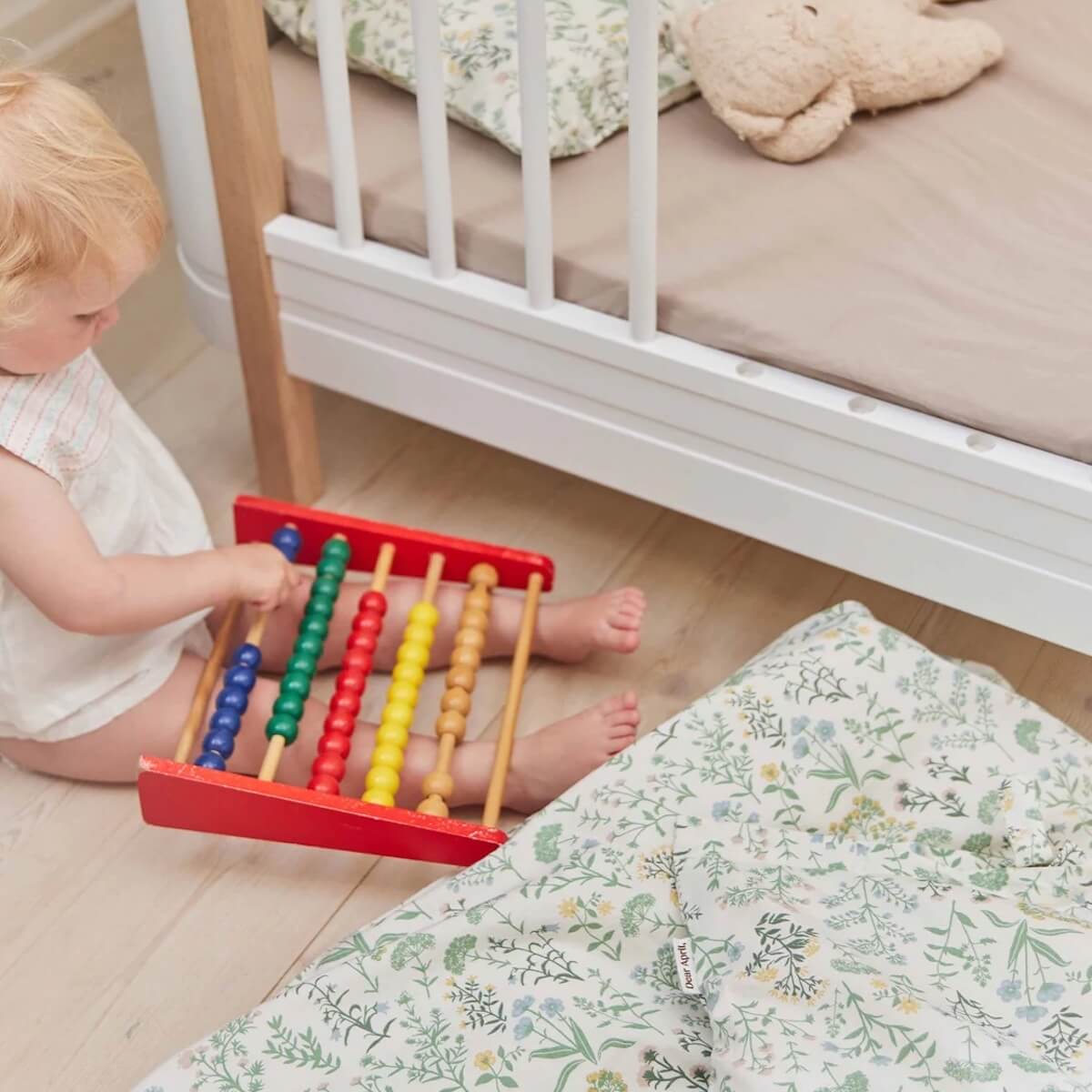 Spannbetttuch 68x122x12cm Dear April Little Mouse