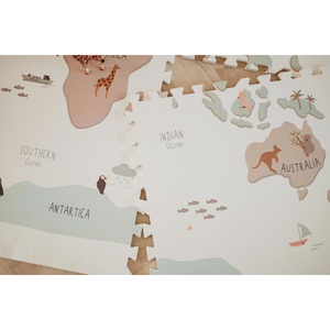 Spielmatte 120x180cm EEVAA WORLDMAP COLOUR Play&go