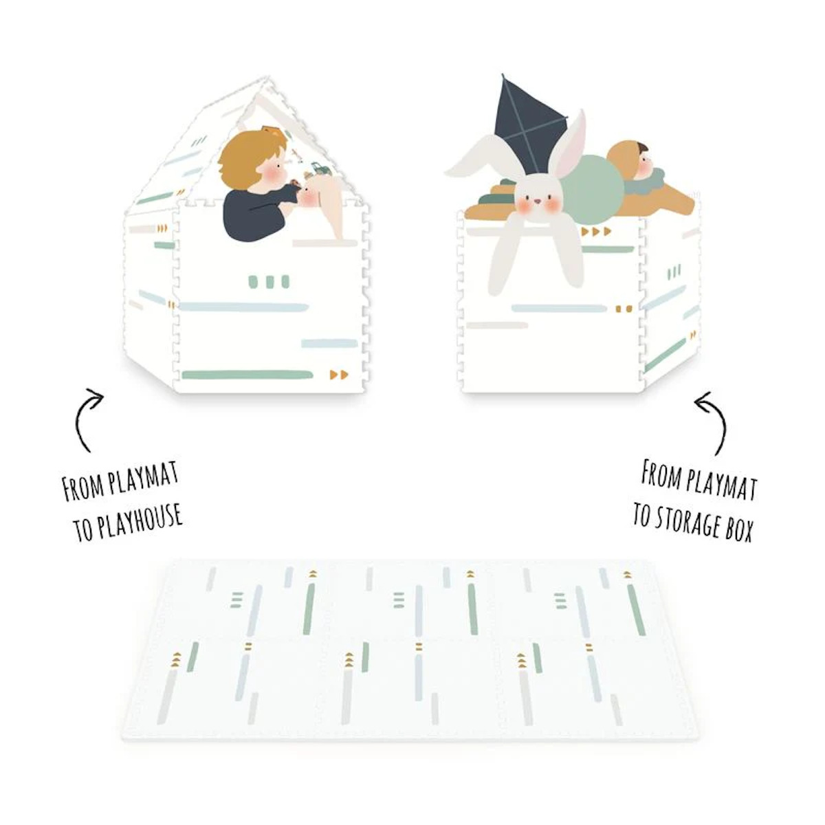 Spielteppich 120x180cm EEVAA FARM Play&go