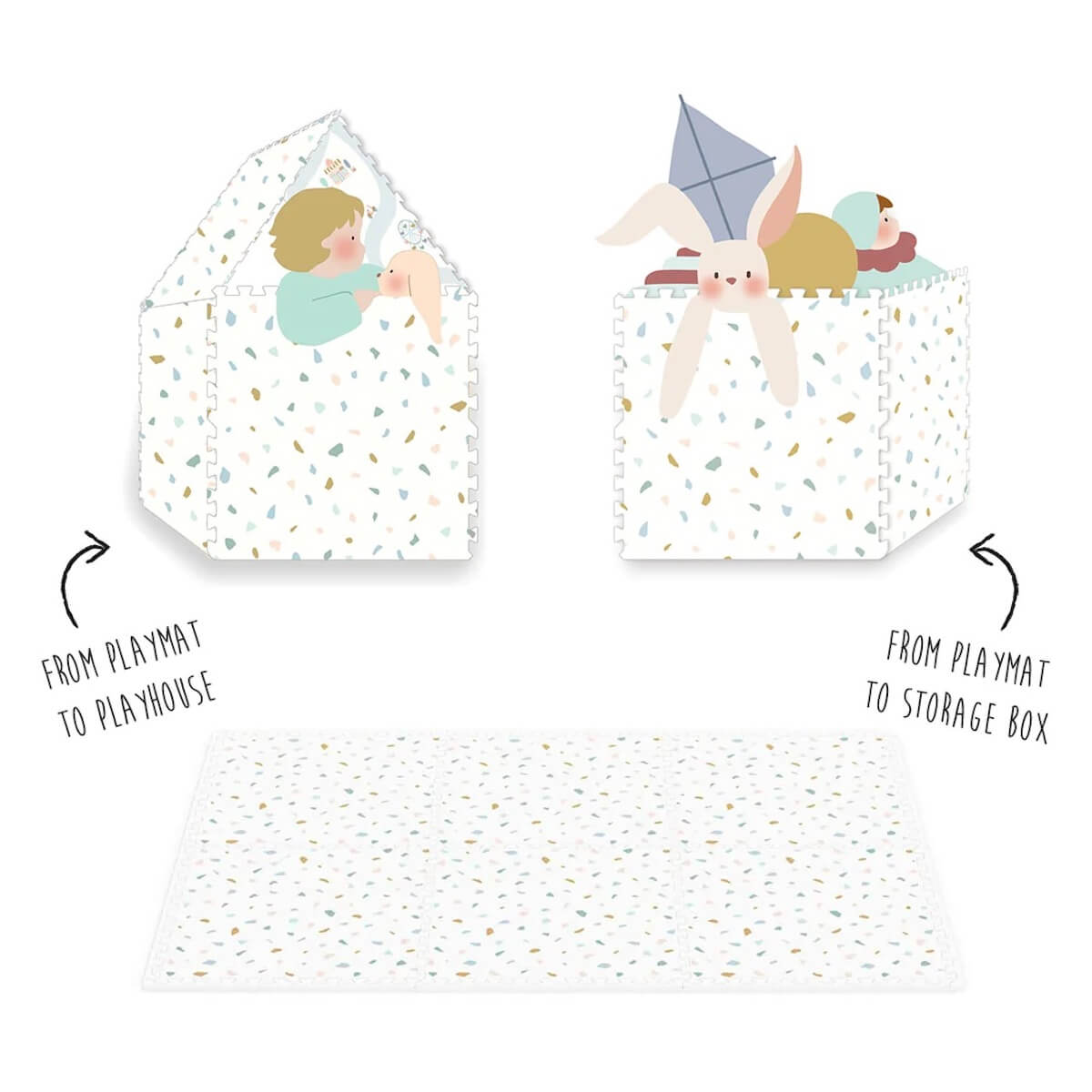 Spielteppich 120x180cm EEVAA VILLAGE Play&go