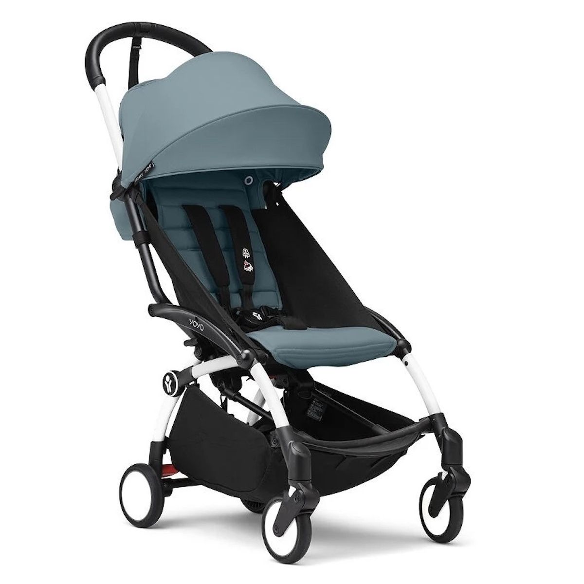 Sportwagen STOKKE YOYO3 6+ weiß-aqua
