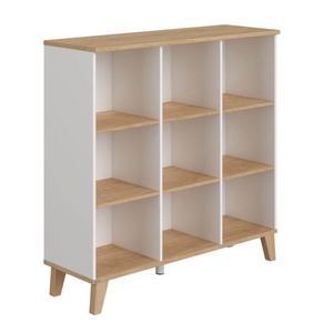 Standregal 9 offene Fächer OSCAR Paidi Eiche Nebraska / weiß
